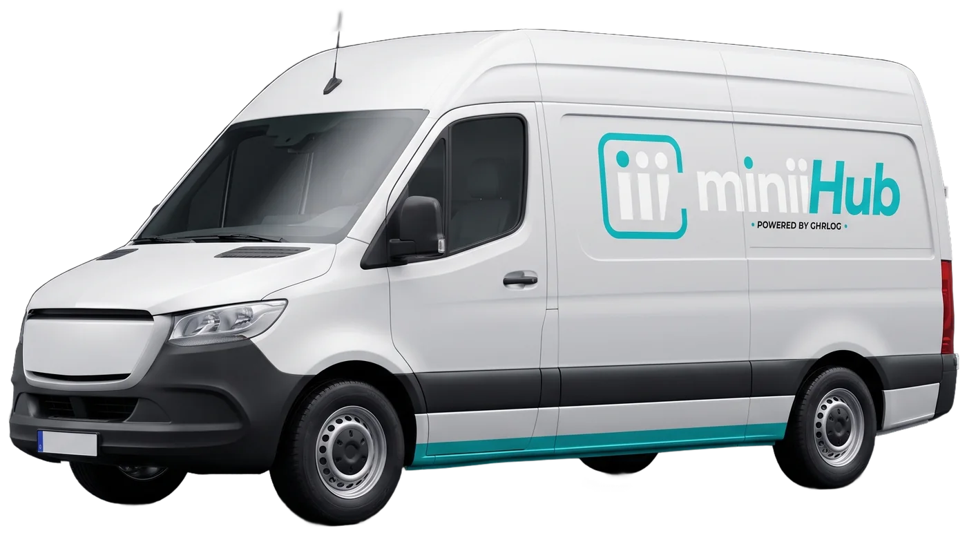 Van elétrica do miniiHub — powered by GHRLOG